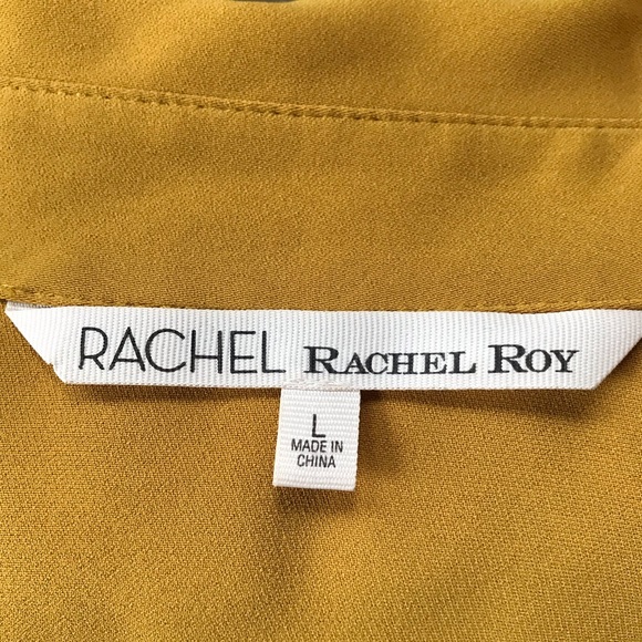 Rachel Roy Mustard Shirt Dress - Picture 5 of 6